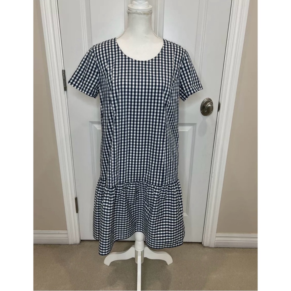 J. Crew Universal Thread Gingham Poplin Dress - image 2